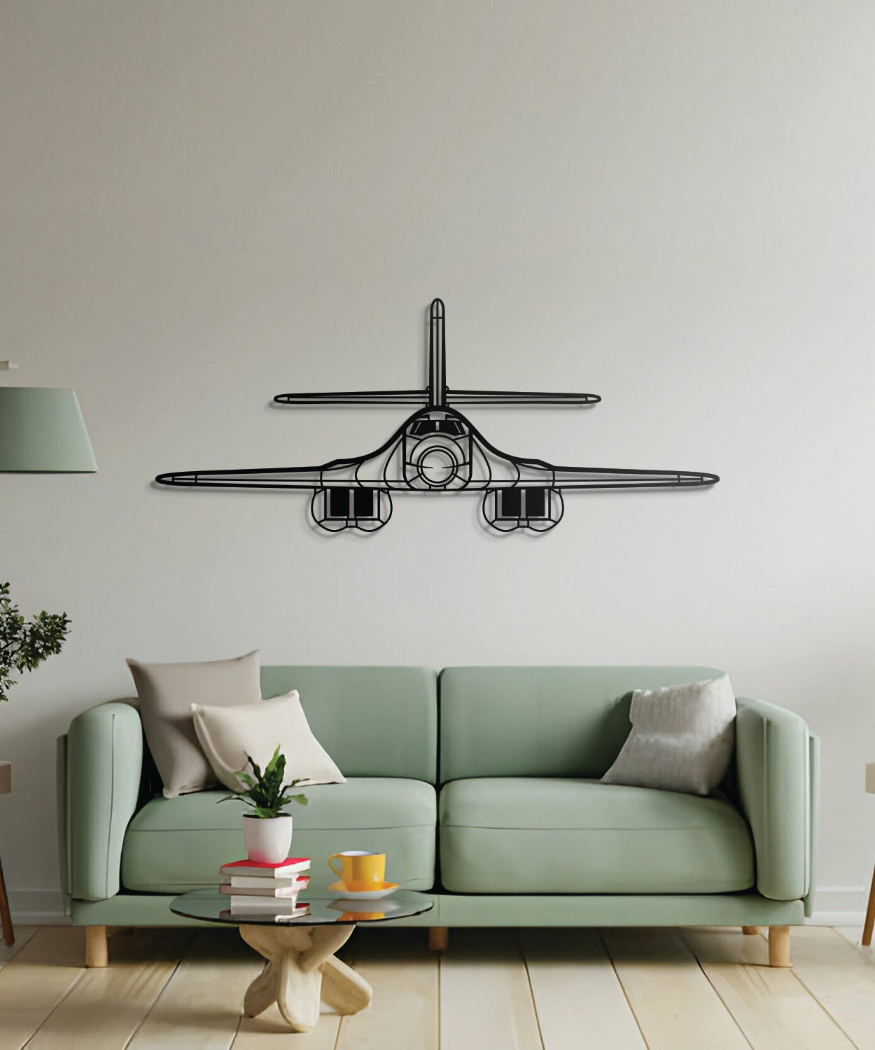 B-1 Lancer Front Metall Flugzeug Wandbild - NCP0366