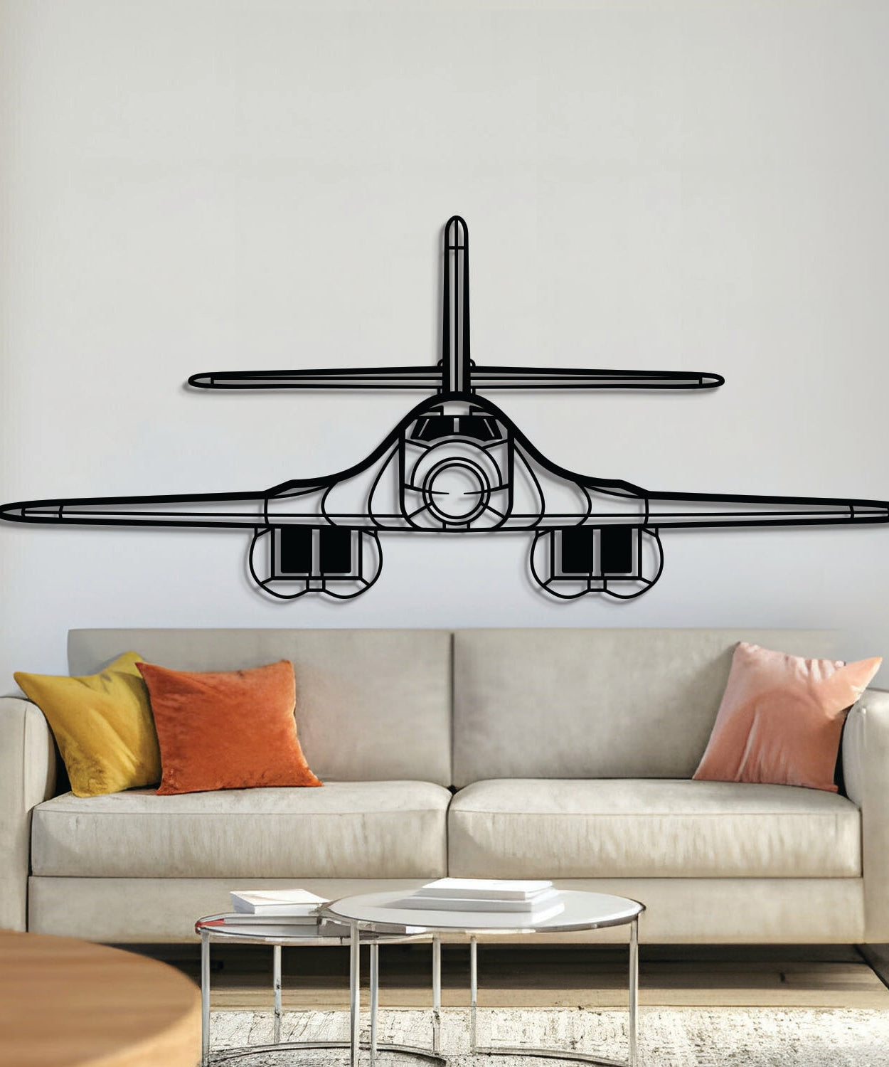 B-1 Lancer Front Metall Flugzeug Wandbild - NCP0366