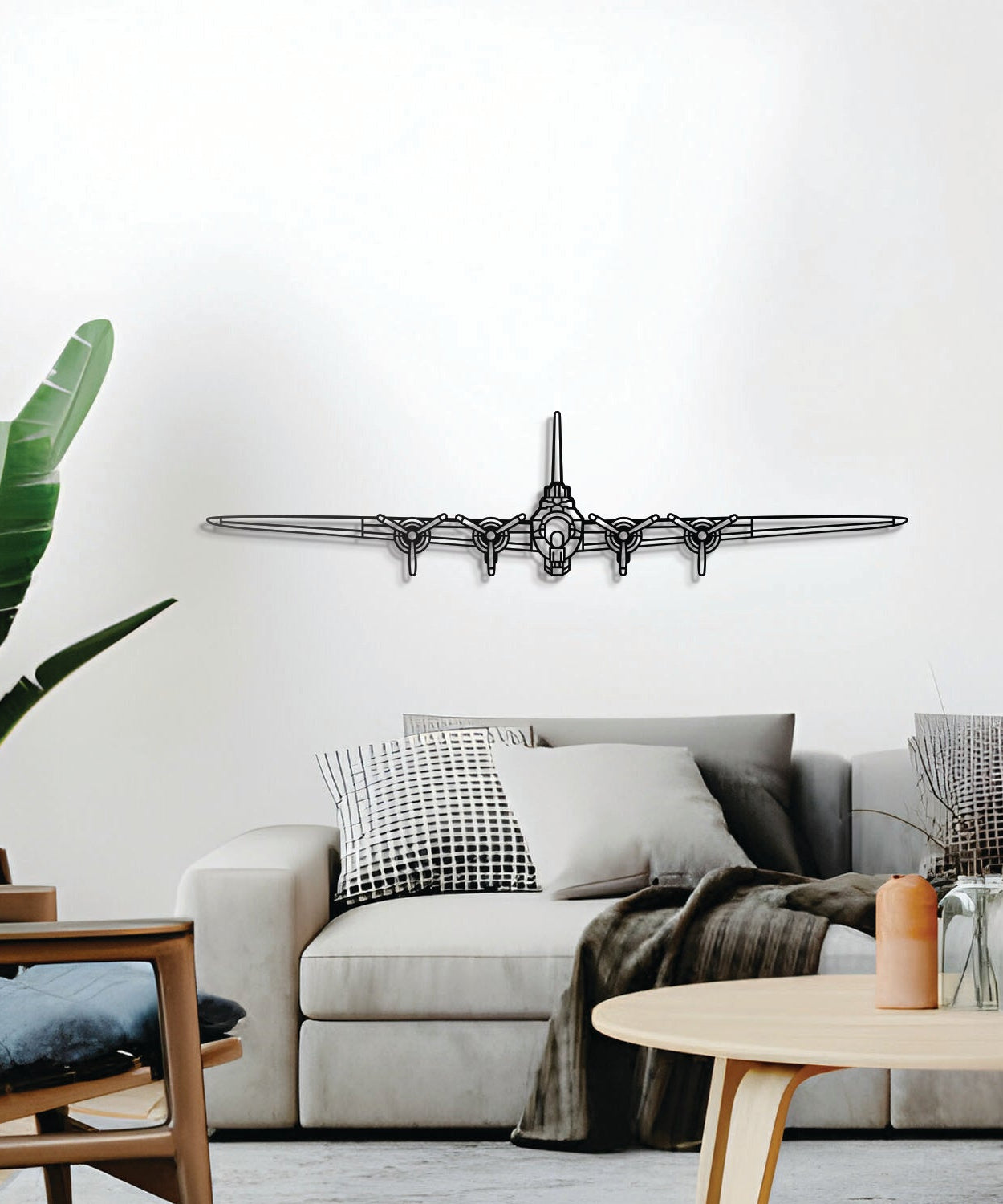 B-17 Flying Fortress Metall-Flugzeug-Wandkunst – NCP0367
