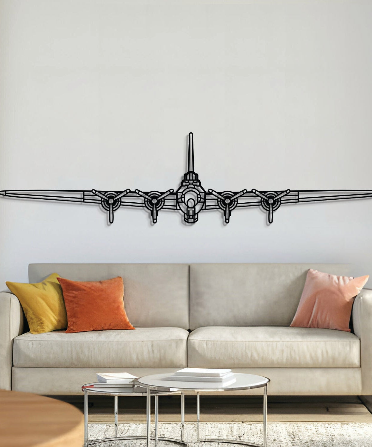 B-17 Flying Fortress Metall-Flugzeug-Wandkunst – NCP0367