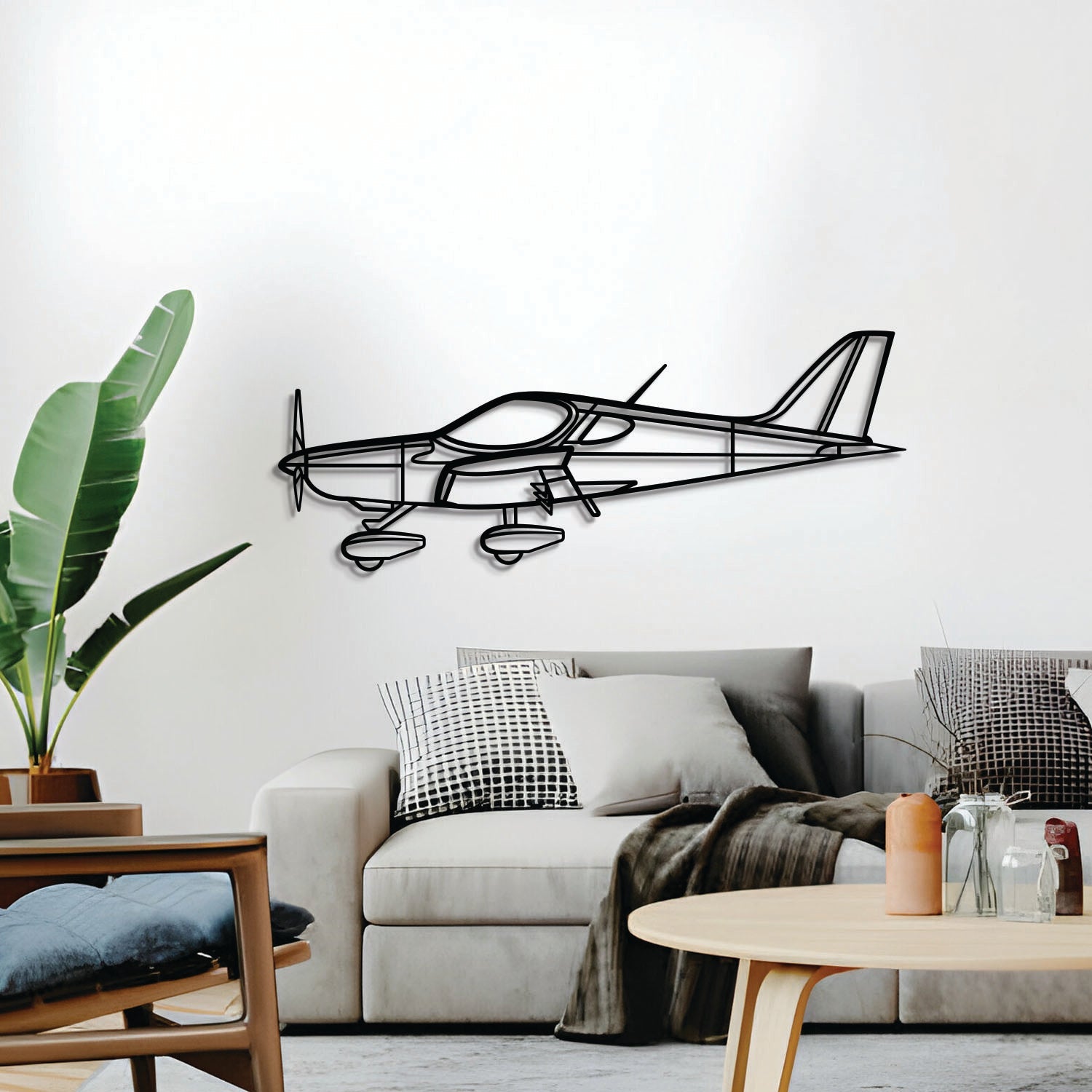 B23 Metallflugzeug Wandkunst - NCP0521