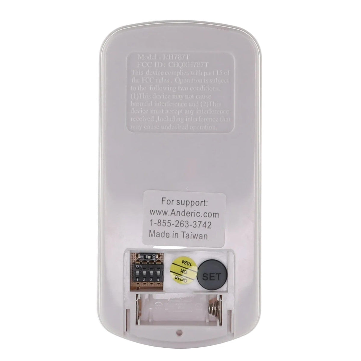 Anderic Substitute for Regency TR29 / RH787TB CHQRH787TB Ceiling Fan Remote Control [RR787T]