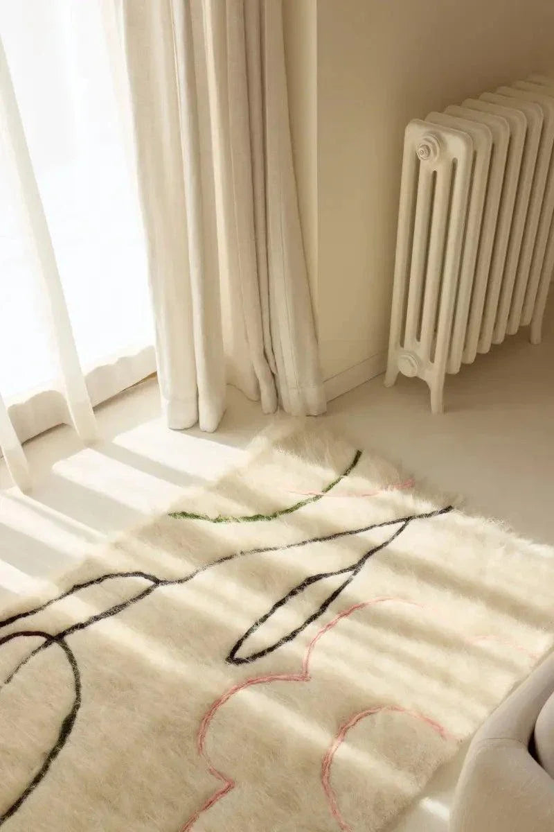 Handwoven Wool Runner Rug Bloom