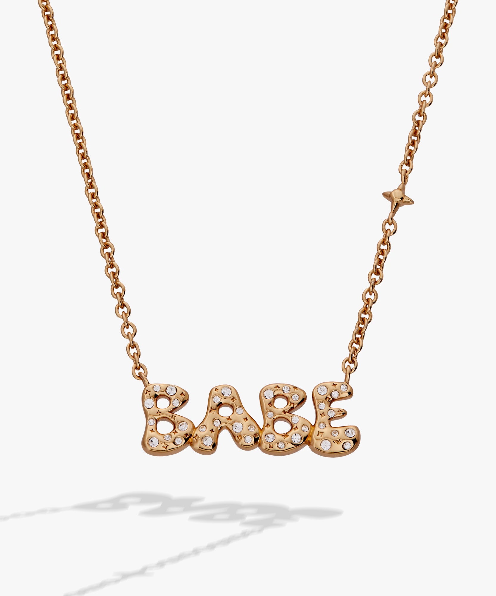 'Babe' Bubble Crystal Pendant Necklace