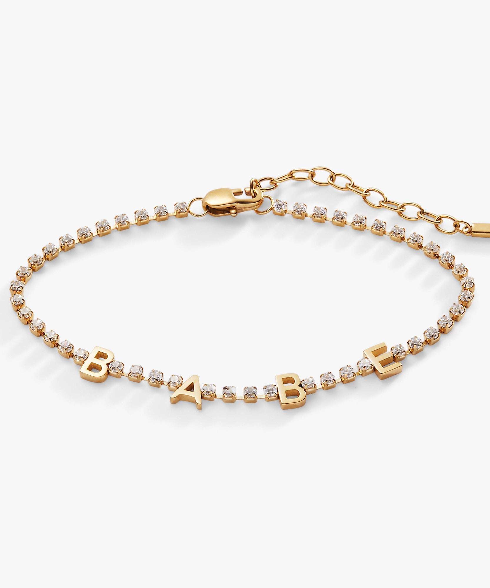 "Babe" Crystal Tennis Bracelet
