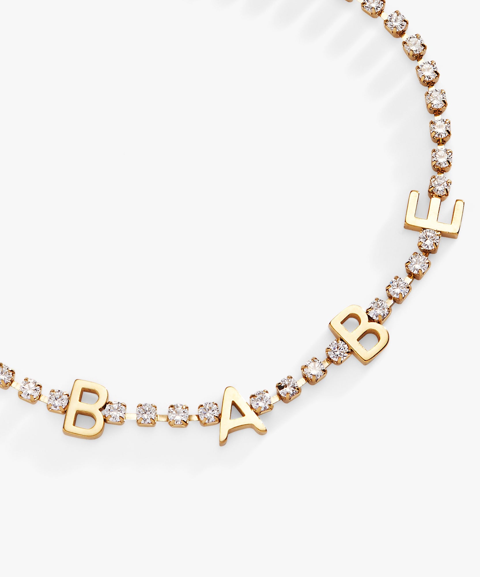 "Babe" Crystal Tennis Bracelet
