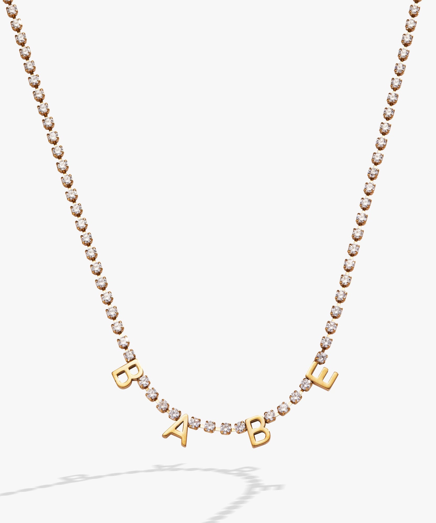 “Babe” Crystal Tennis Necklace