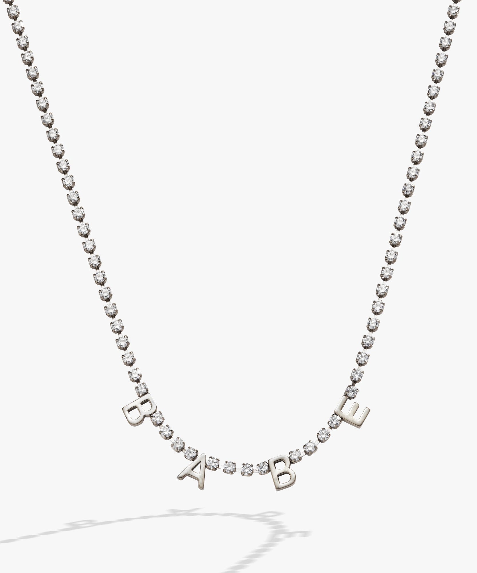 “Babe” Crystal Tennis Necklace