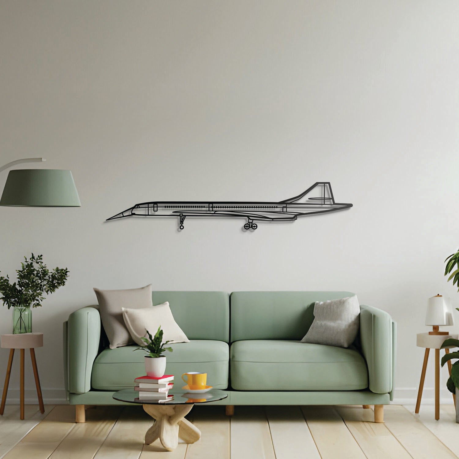 BAC Concorde Metall-Flugzeug-Wandkunst - NCP0164