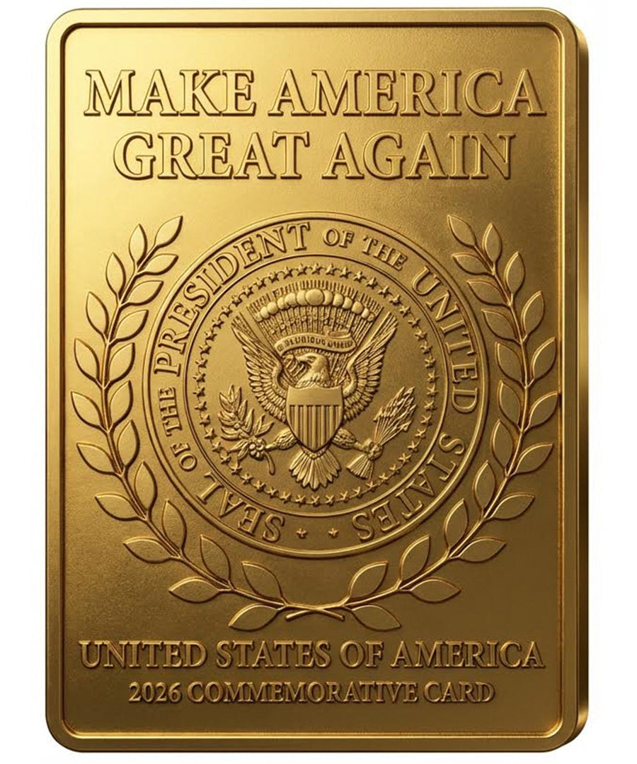 President Trump (45/47) 3D Gold Trading Card