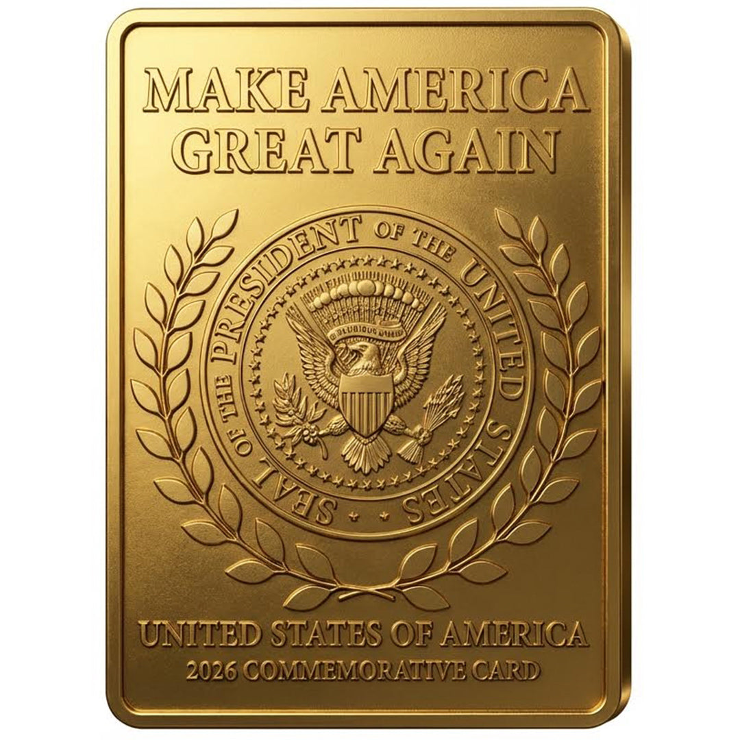 President Trump (45/47) 3D Gold Trading Card