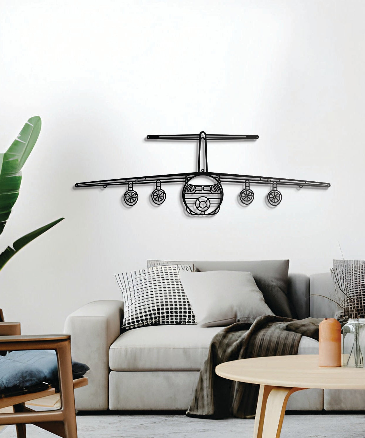 BAe 146 Metall Wandkunst aus Flugzeugteilen - NCP0033