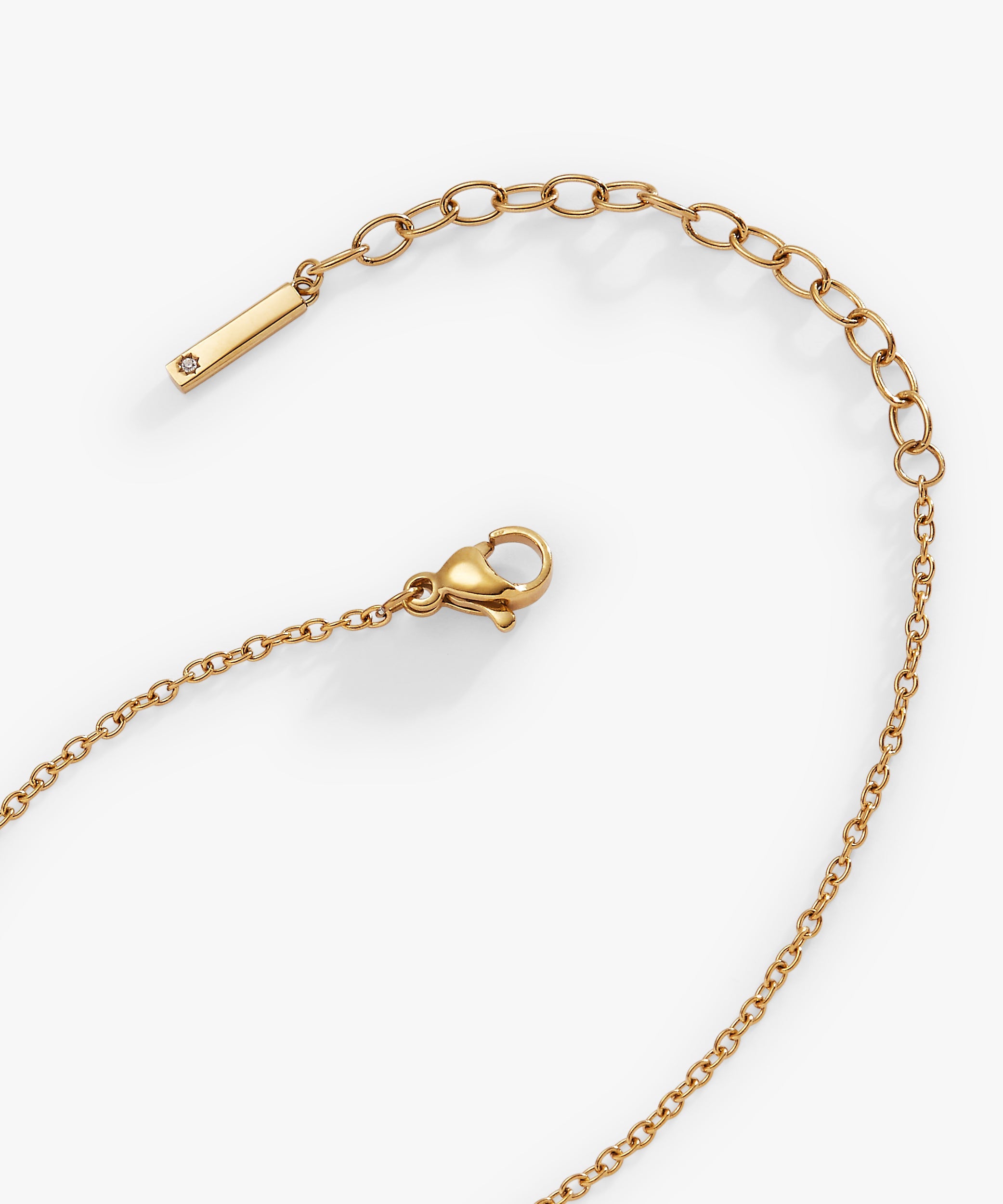 Crystal Baguette Bar Necklace