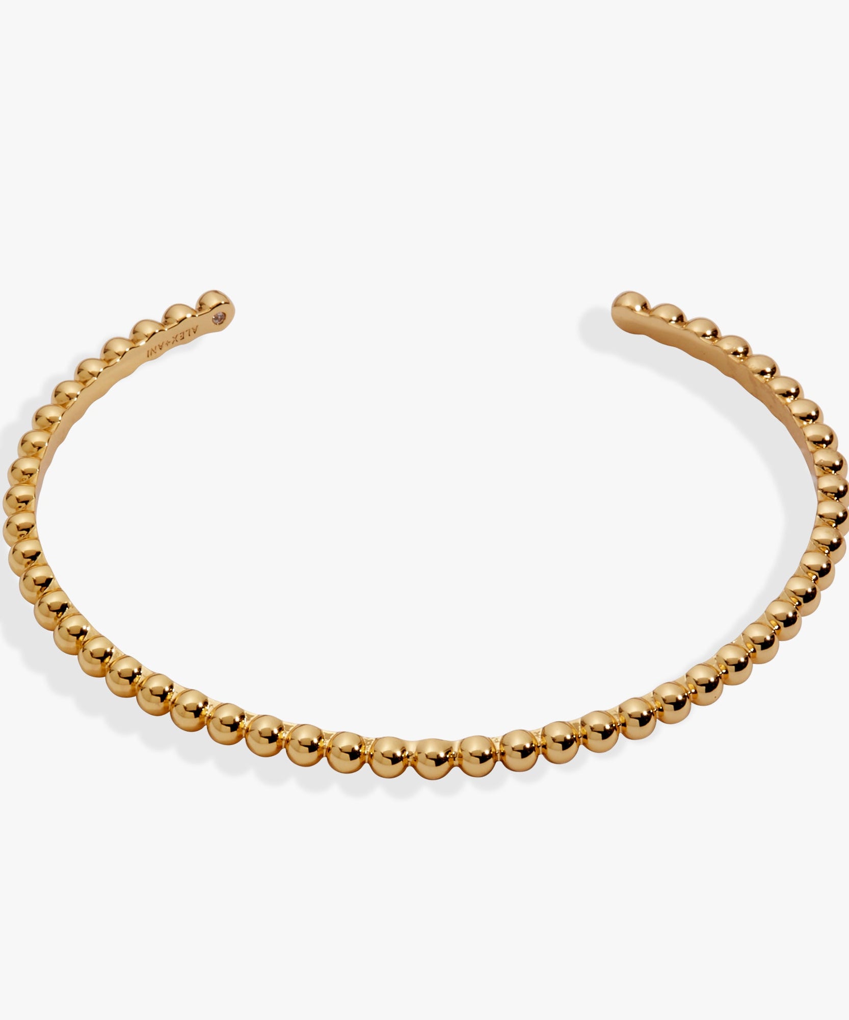 Gold Beaded Cuff Bracelet