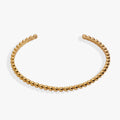 Gold Beaded Cuff Bracelet