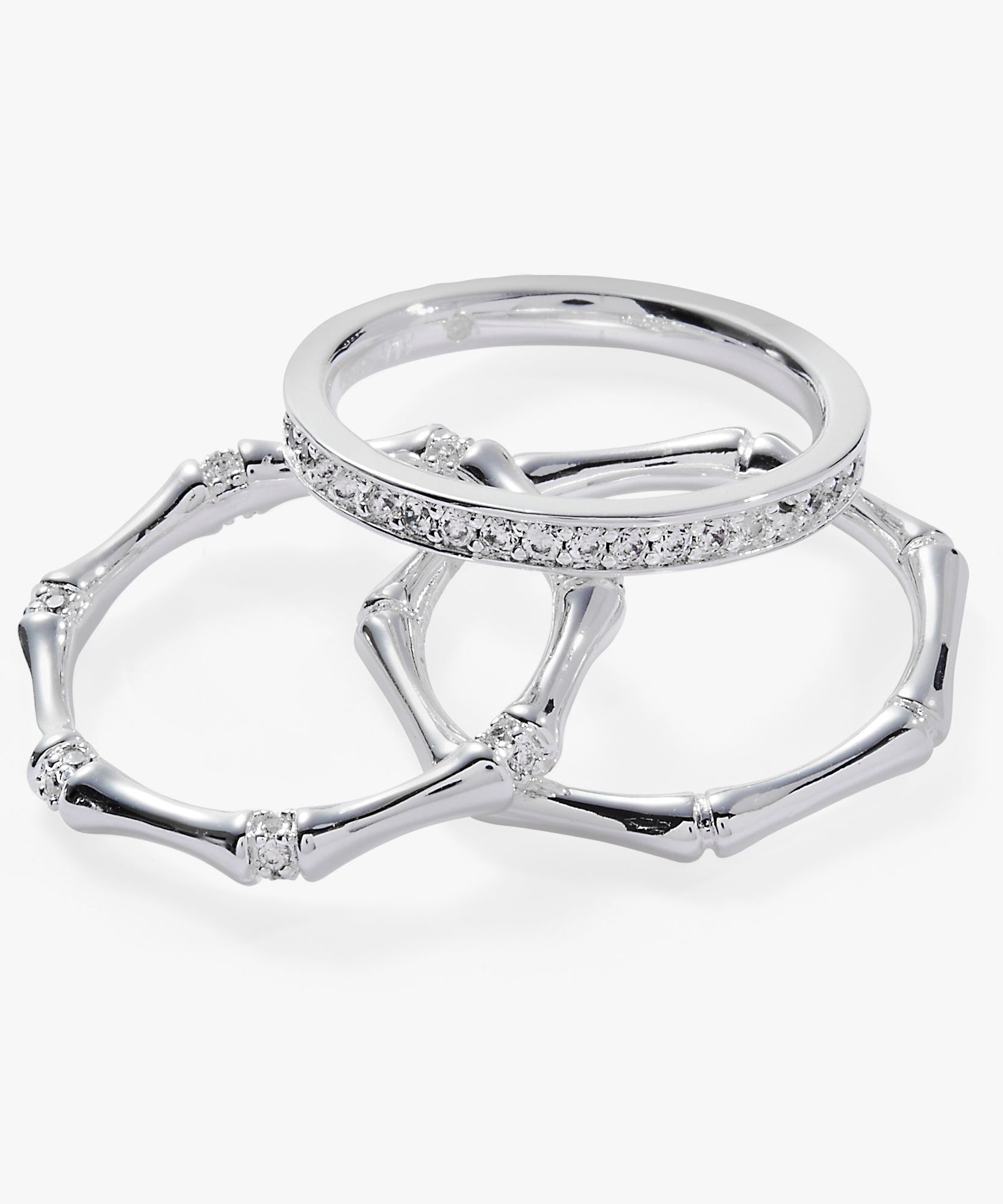Bamboo Trio Ring Set