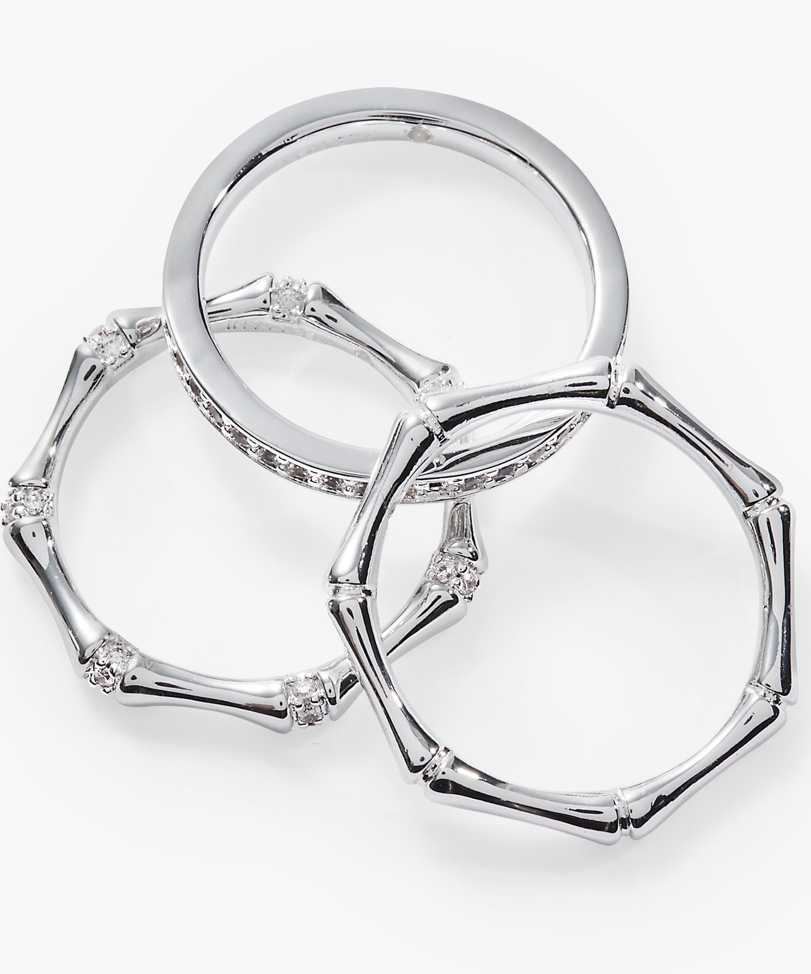 Bamboo Trio Ring Set