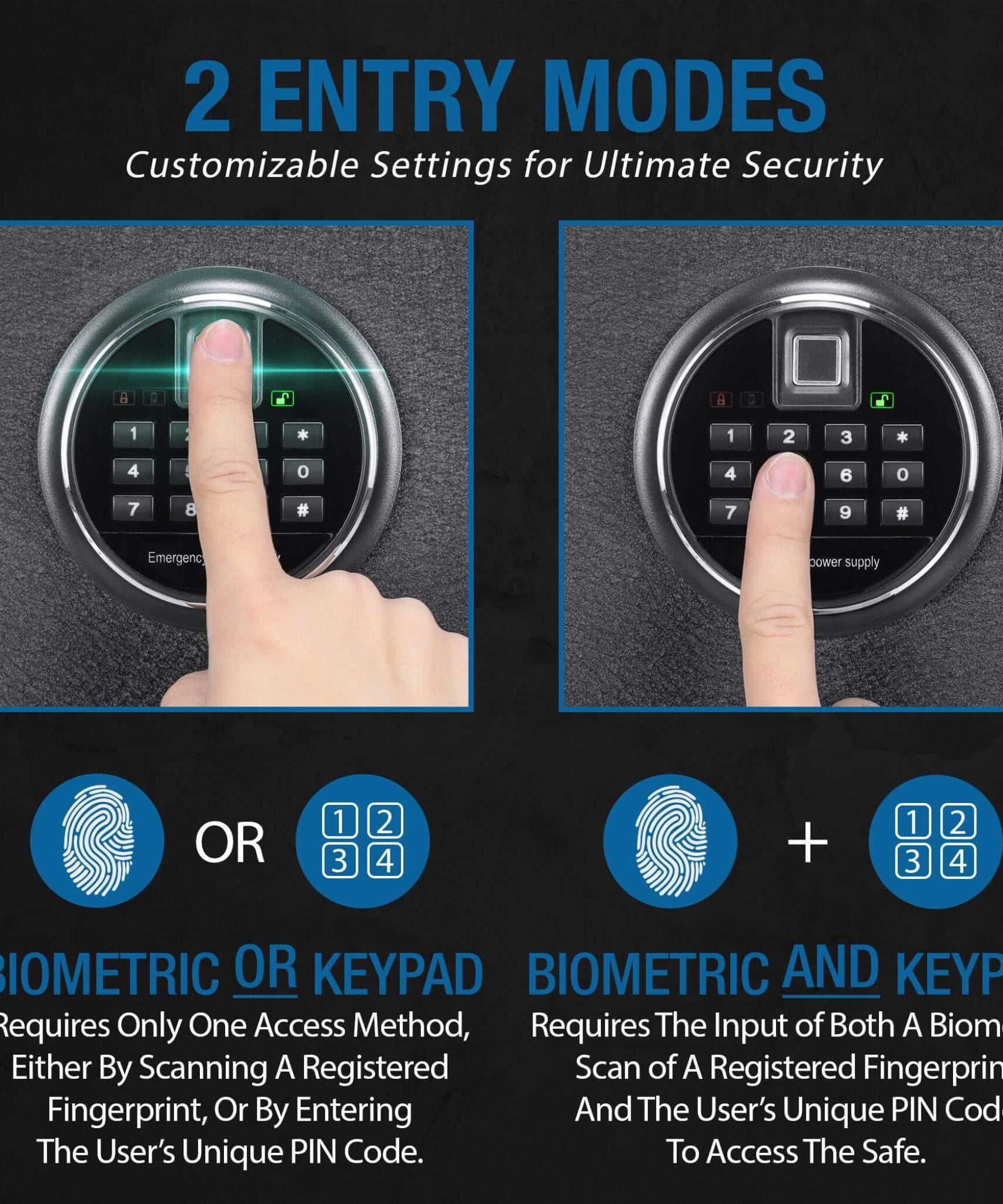 Barska 2.02 CF Heavy-Duty Fire Resistant Safe With Biometric Keypad (SAK29487)