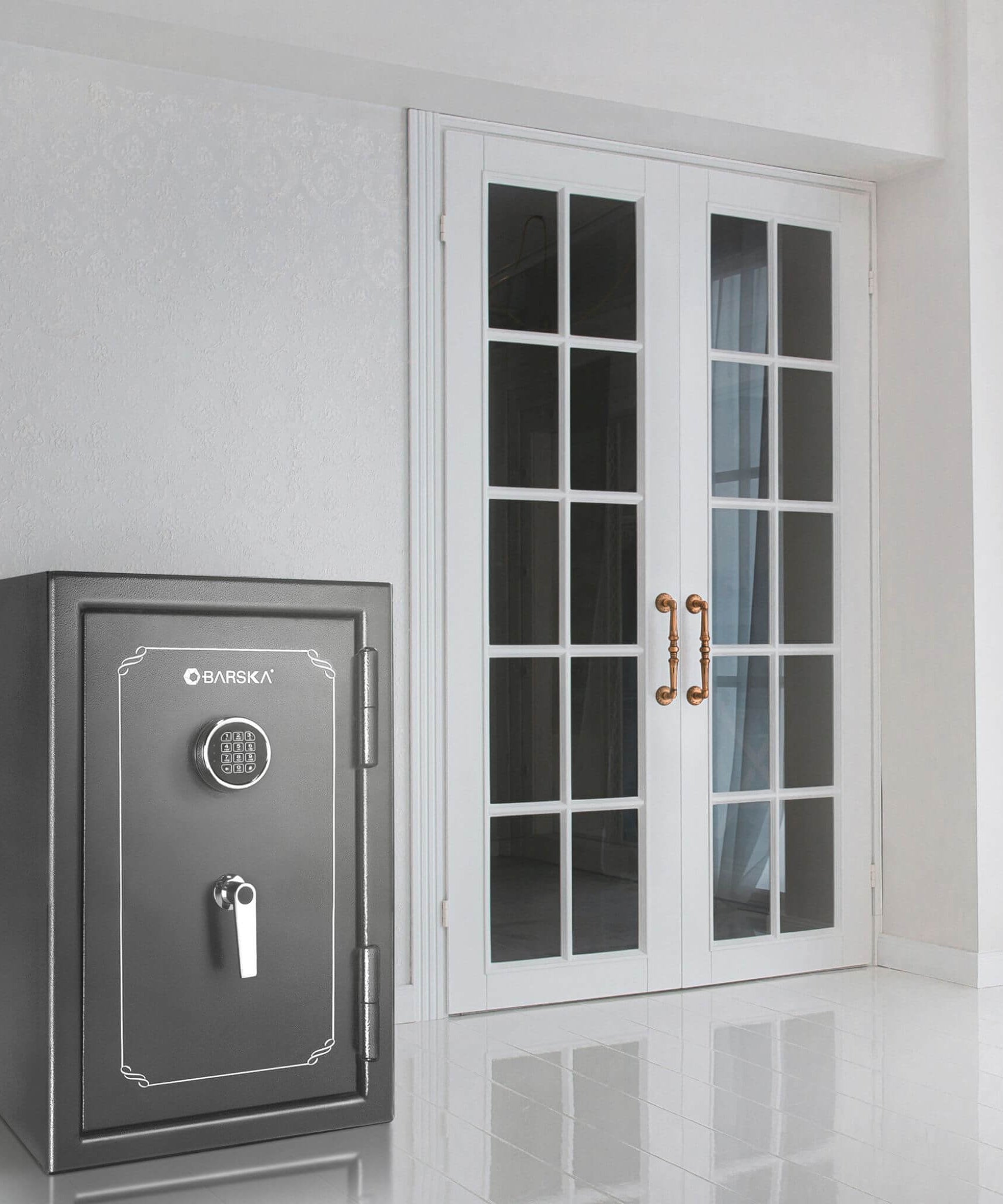 Barska 4.39 CF Heavy-Duty Steel Fireproof Safe Vault With Digital Keypad (SAK51786)