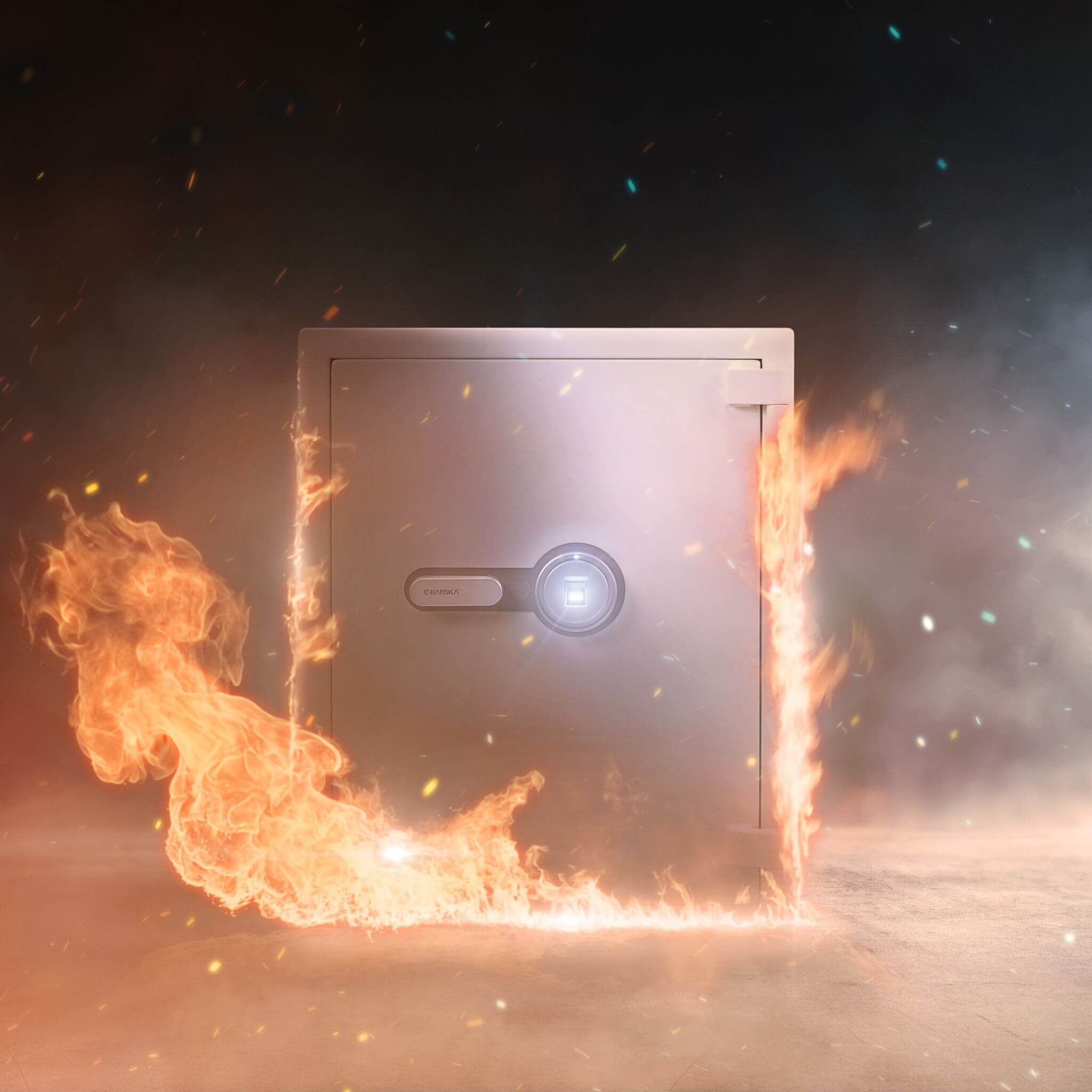 Barska 4.48 CF Large Heavy-Duty Fireproof Biometric Safe (SAK83490)