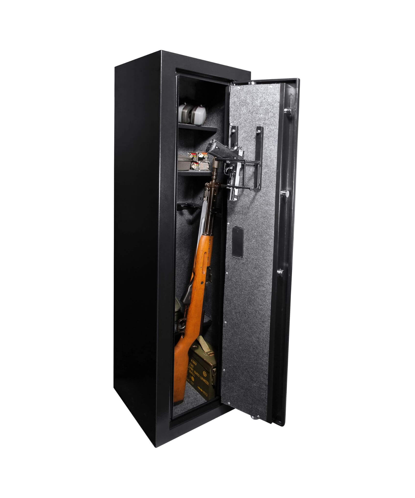 Barska 5.51 CF Tall Biometric Rifle Safe With Biometric Keypad (SAK90412)