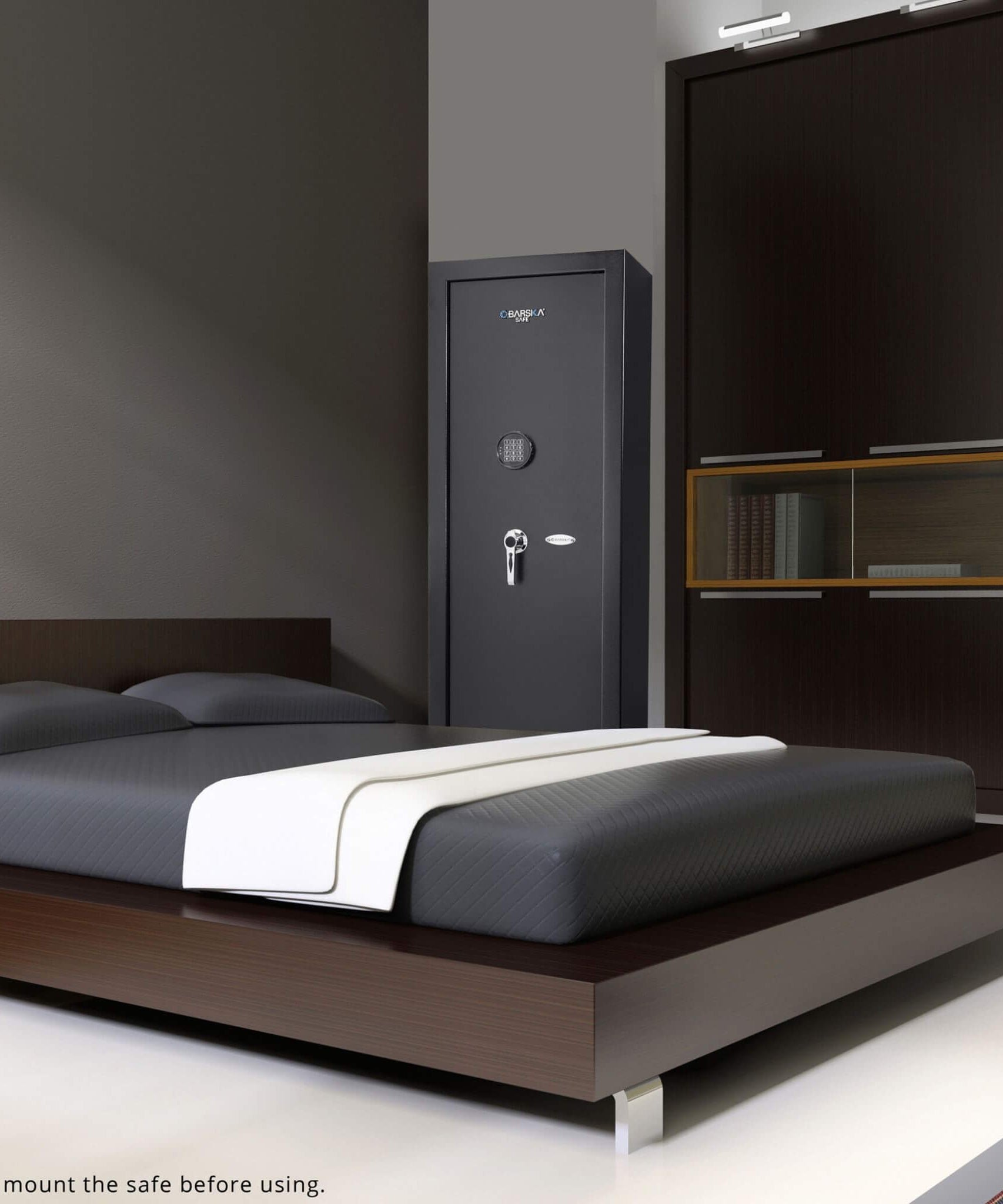 Barska 7.87 CF Extra-Large Rifle Gun Safe With Electronic Keypad And Secure Lock (SAK18420)