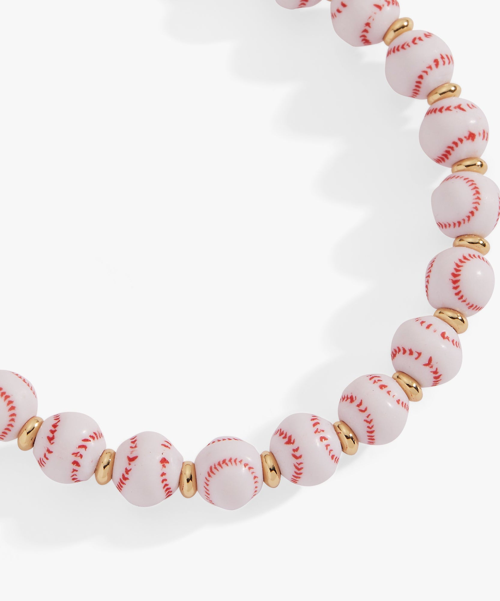 Baseball Beaded Bangle