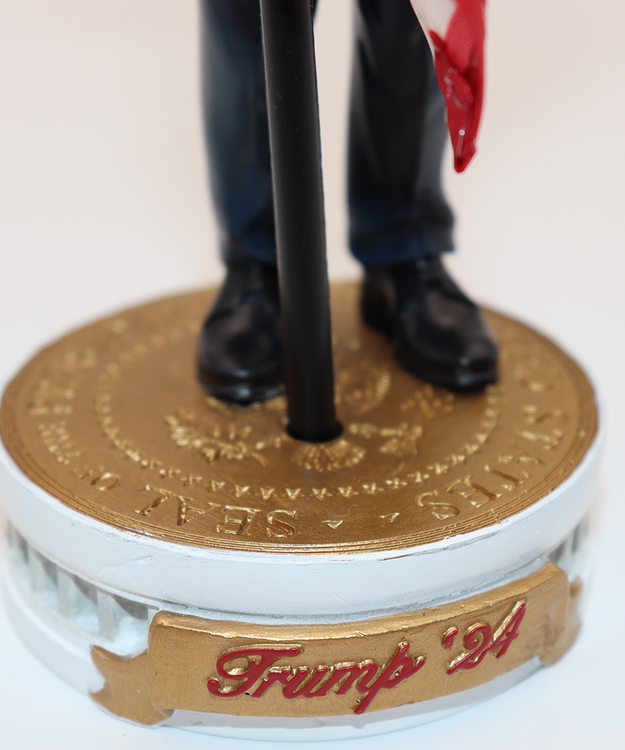 President Trump Bobblehead (Hugging the American Flag)