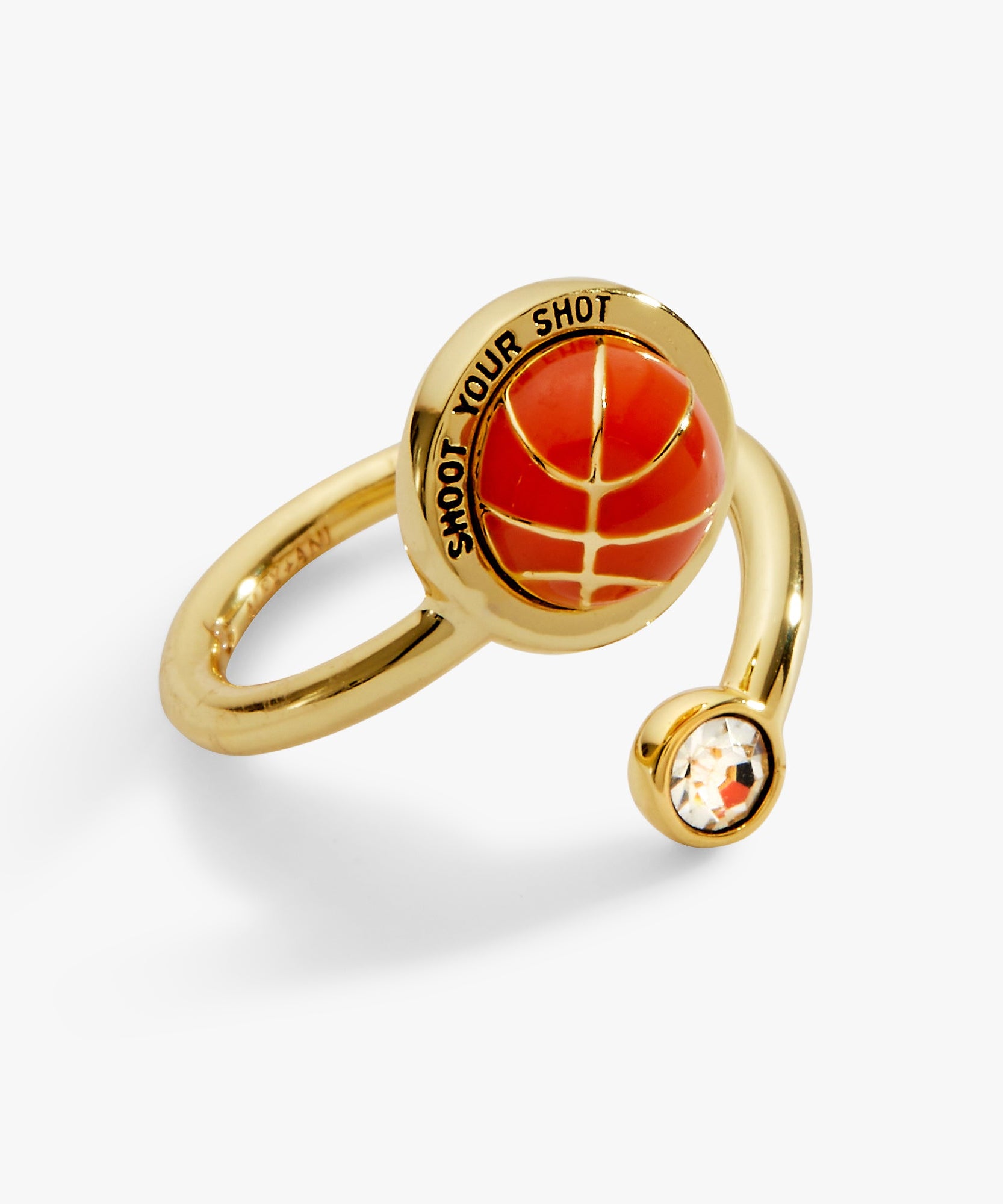 'Shoot Your Shot' Basketball Open Fidget Ring