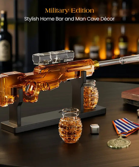 Sniper Whiskey Decanter Set