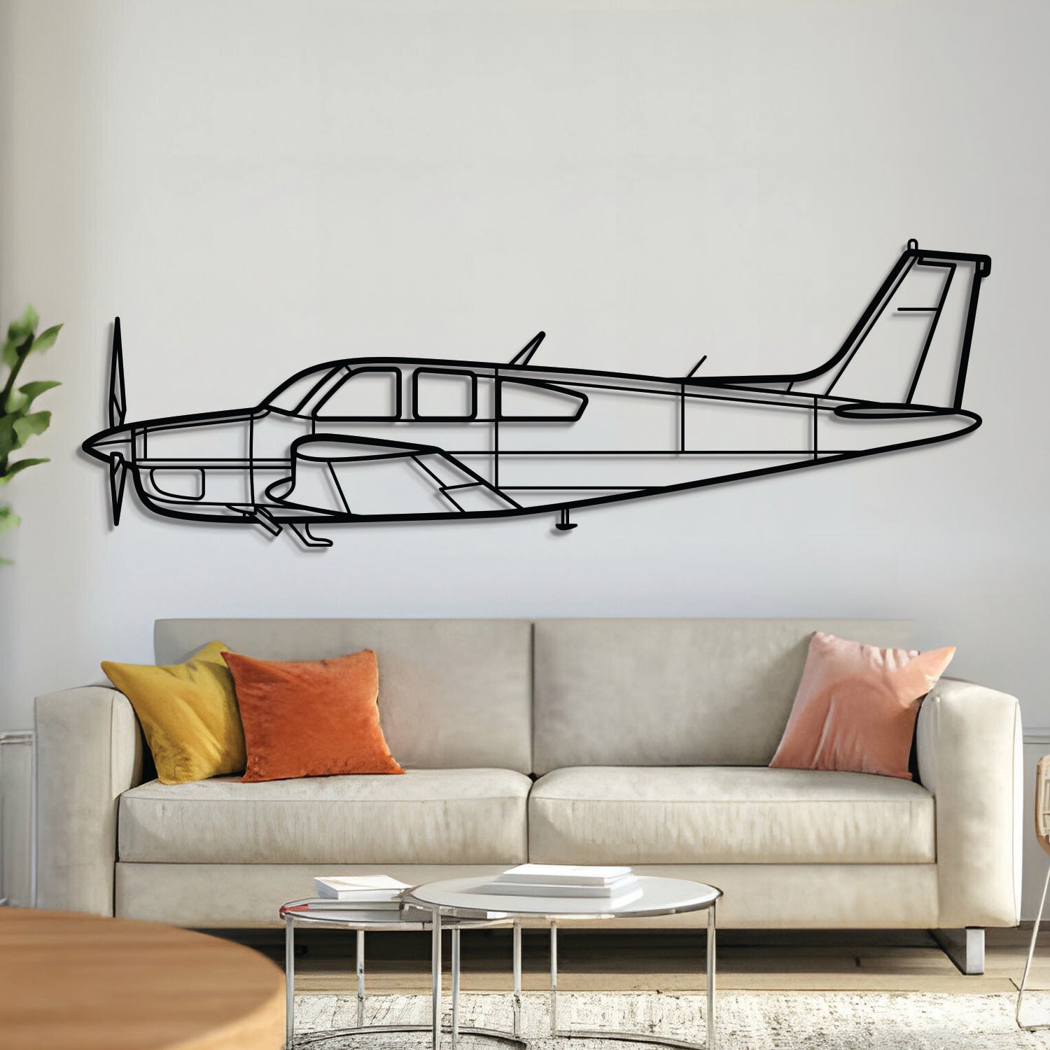 Bonanza F33A Metallflugzeug Wandkunst - NCP0311