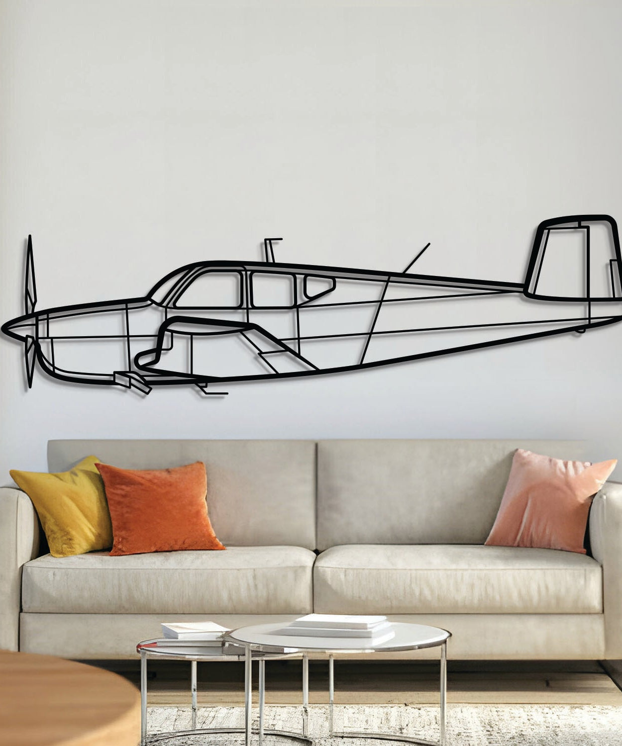 Bonanza K35 Metall Flugzeug Wandkunst - NCP0312