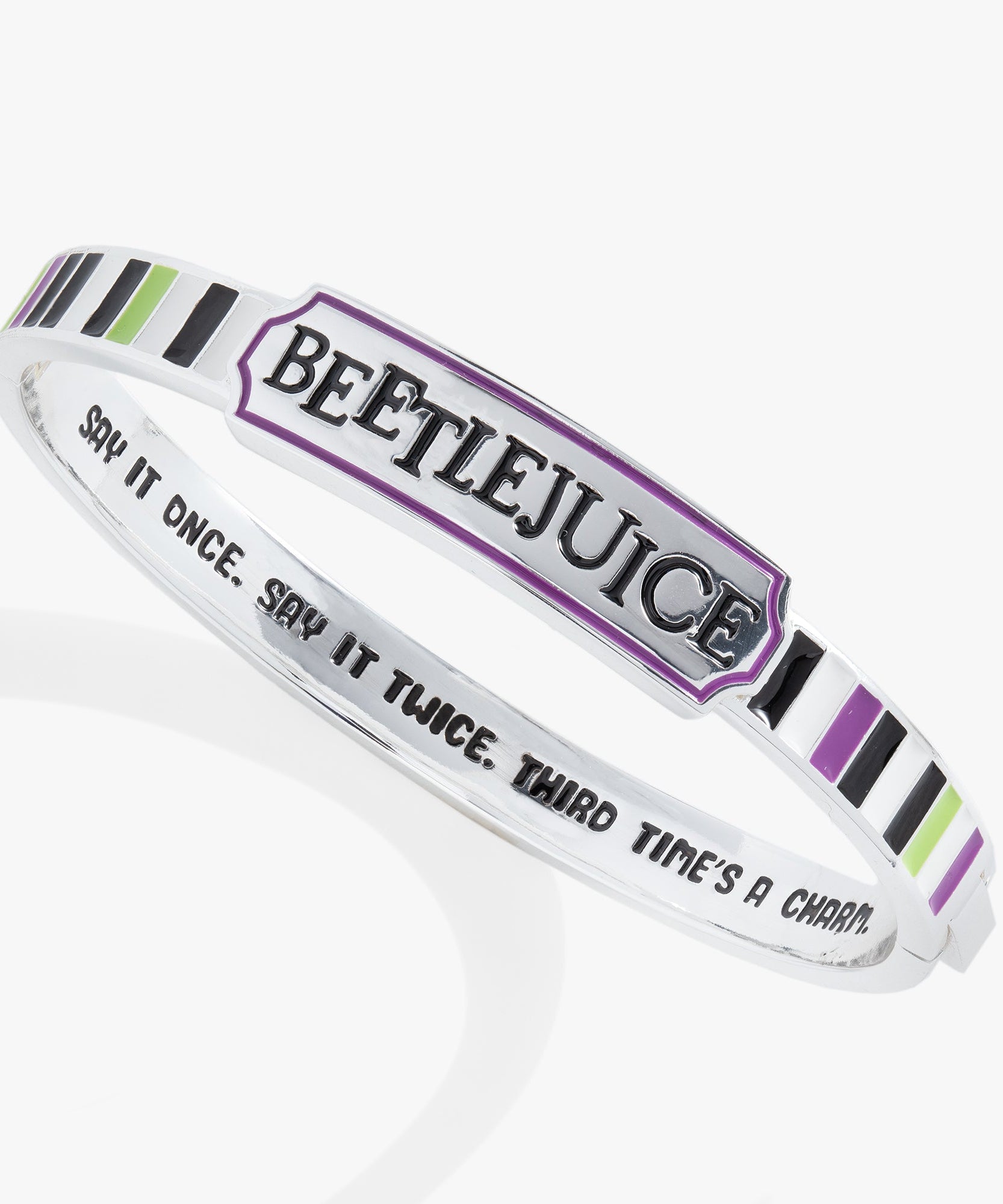 BEETLEJUICE™ 'Say It Once. Say It Twice. Third Time's A Charm' Bangle