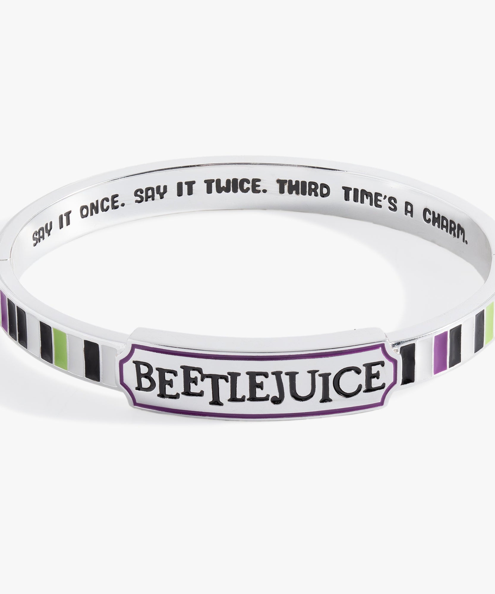BEETLEJUICE™ 'Say It Once. Say It Twice. Third Time's A Charm' Bangle