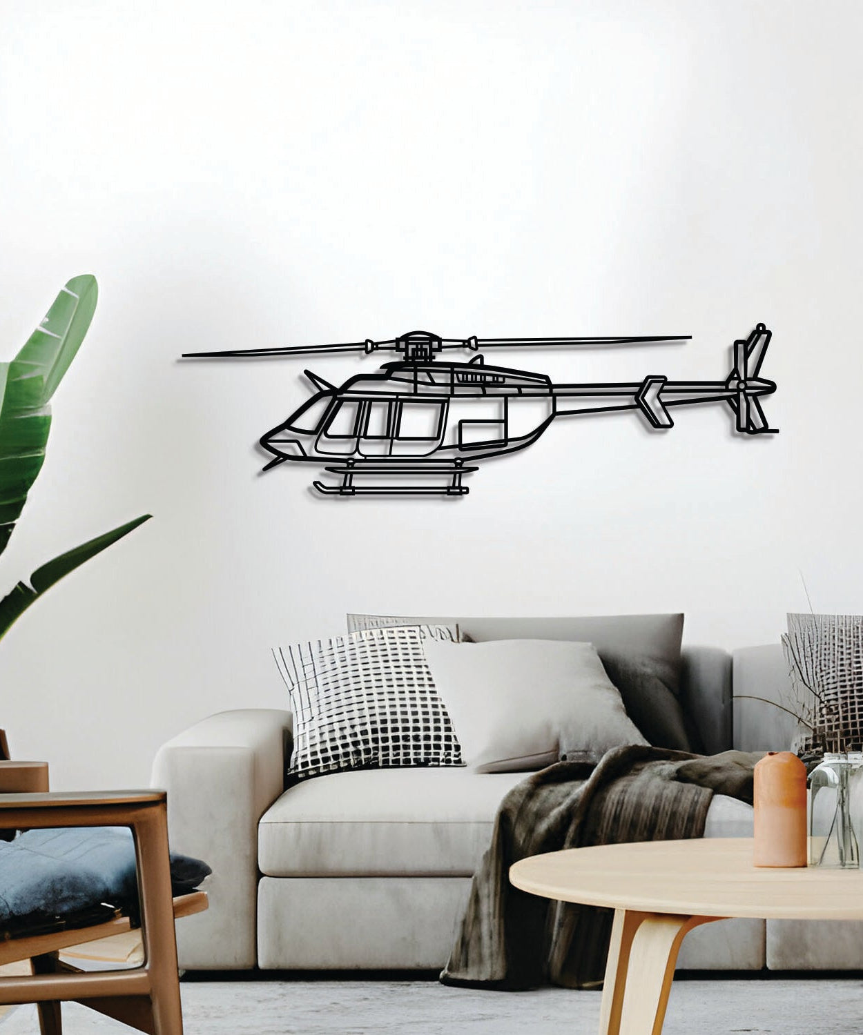 407GX Metall-Wandbild Flugzeug - NCP0504