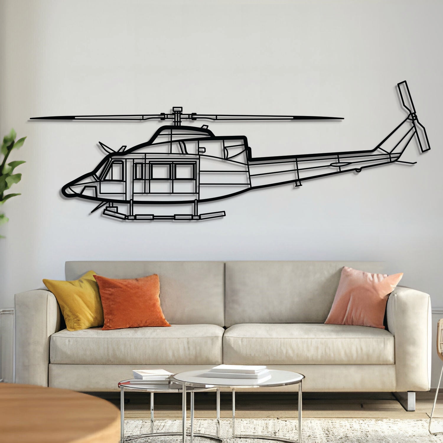412EP Wandkunst aus Metallflugzeugen – NCP0157