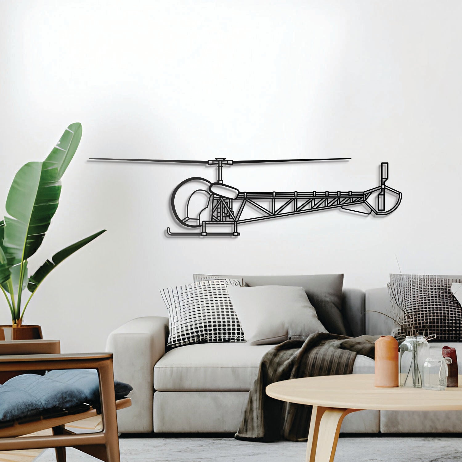 47 Metallflugzeug-Wandkunst - NCP0352