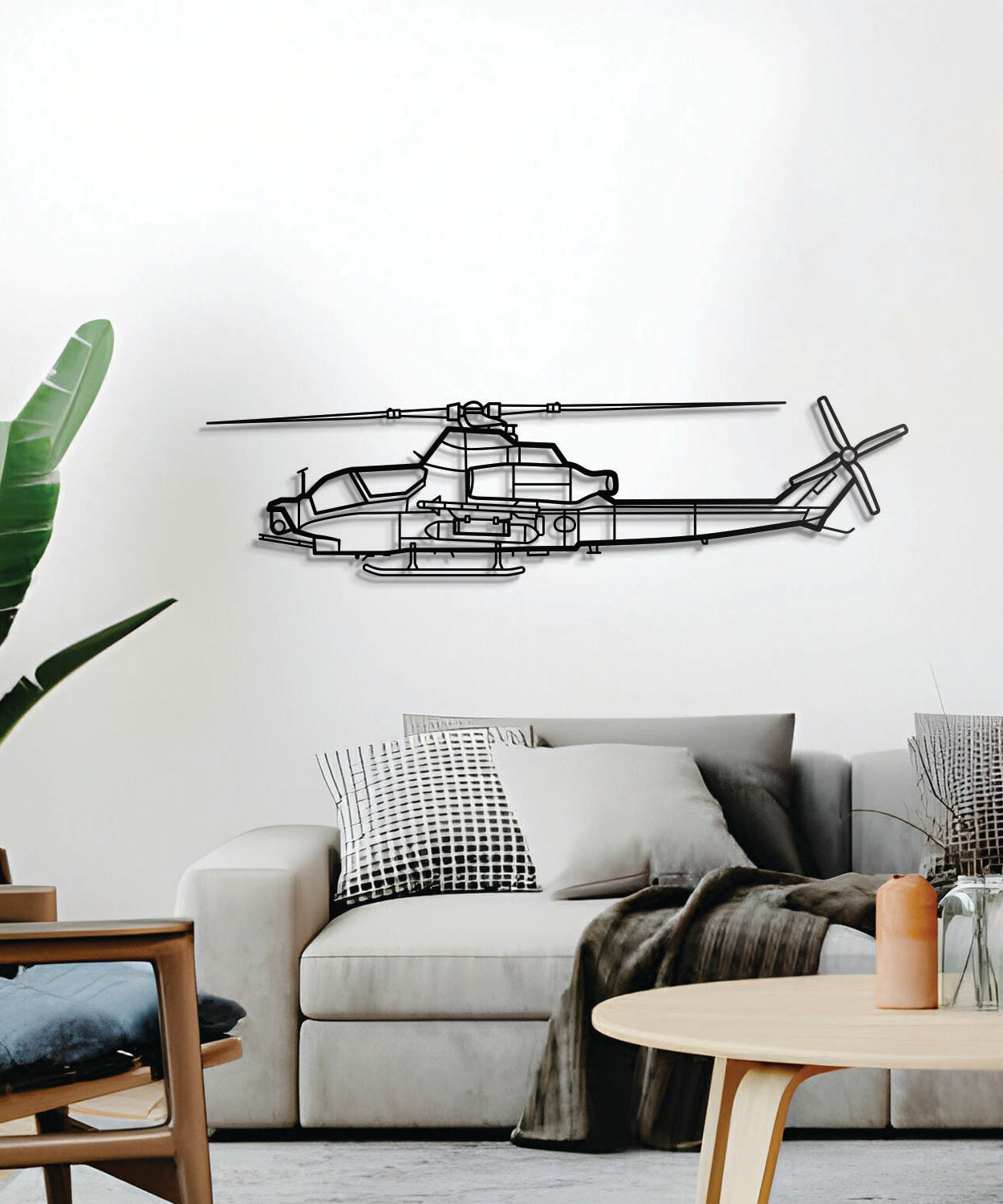 AH-1Z Viper Metallflugzeug Wandkunst - NCP0024