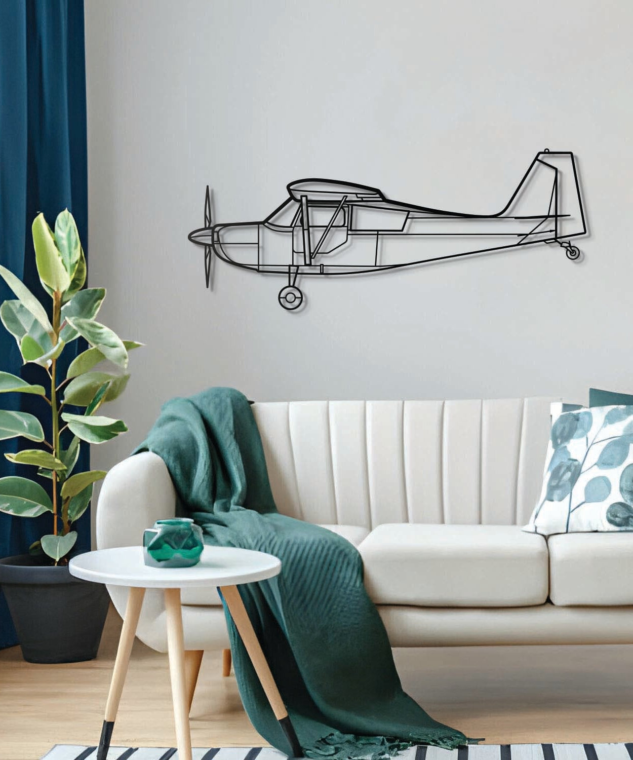 Bellanca Champion 7ECA Metallflugzeug Wandkunst - NCP0413