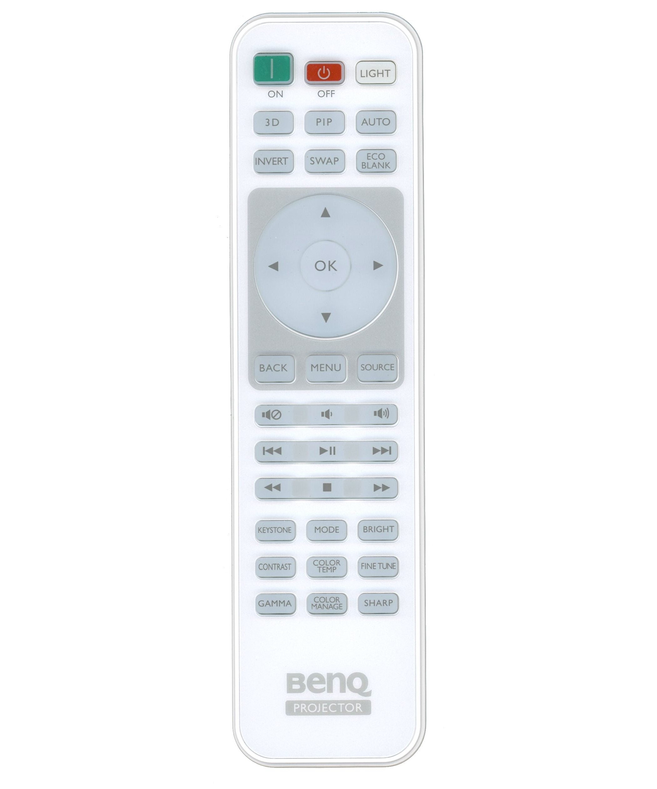 BenQ 1051B-2564 Backlit Projector Remote Control