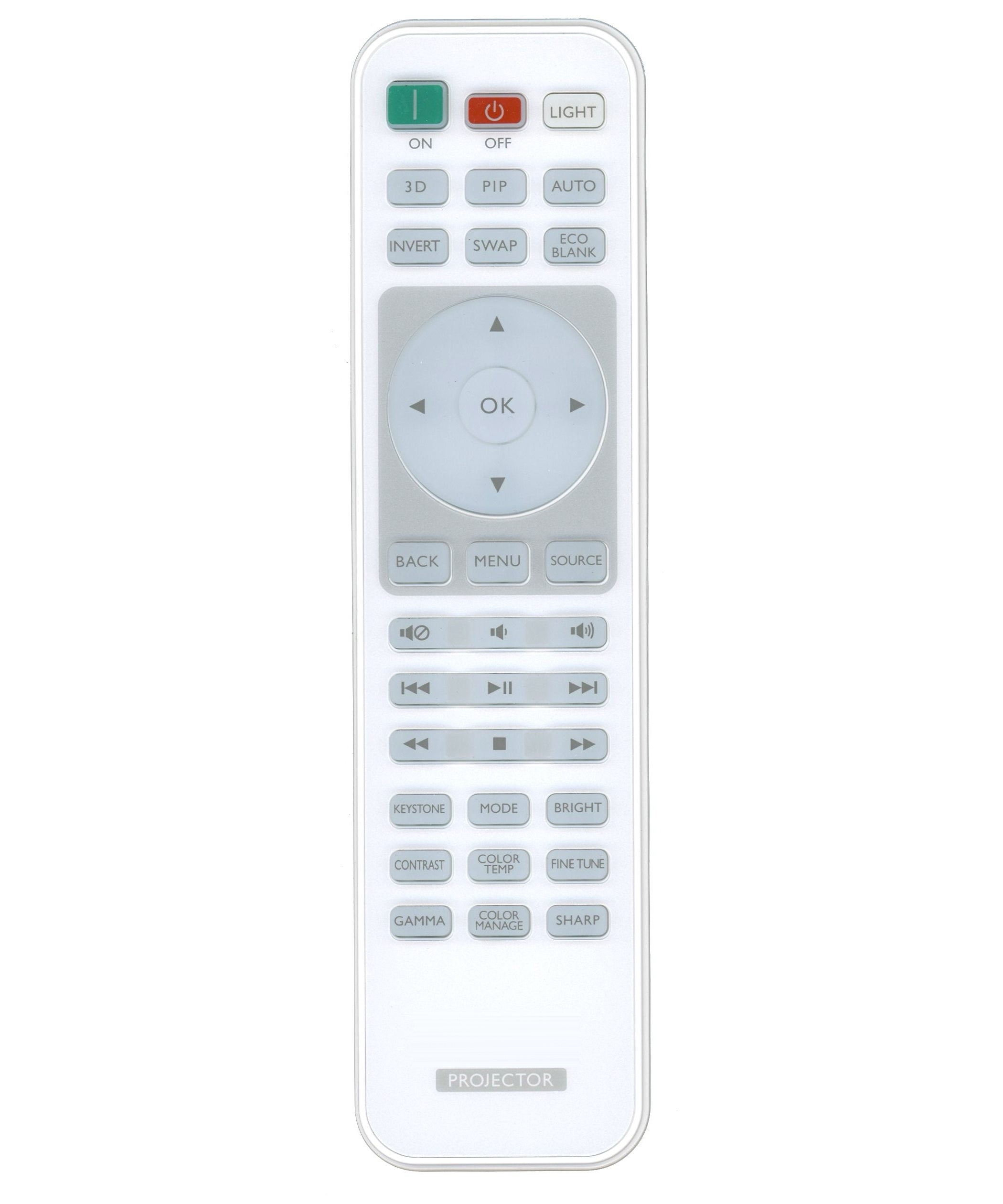 BenQ 1051B-2564 Backlit Projector Remote Control