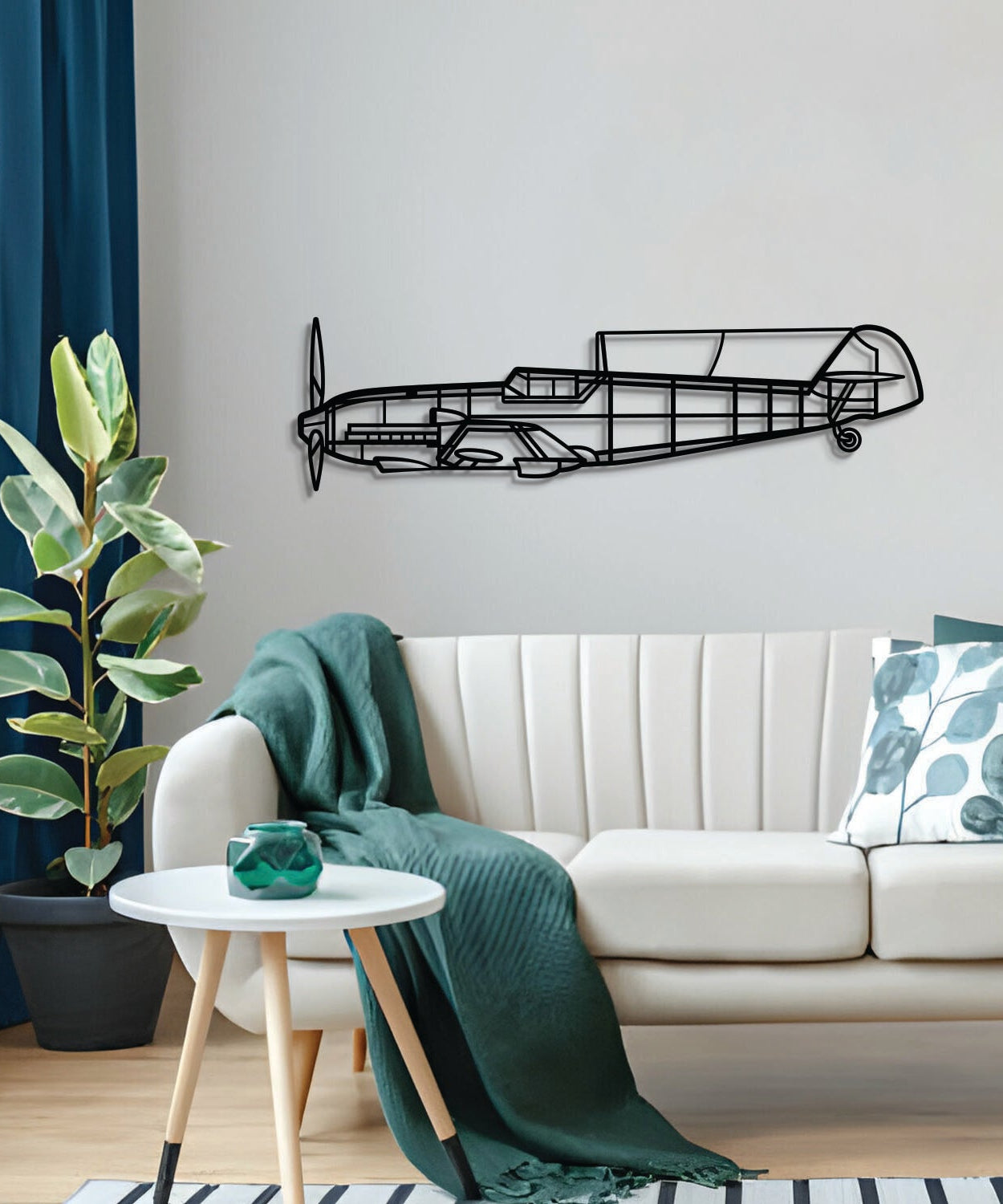 Bf 109E-3 Wandbild aus Metall – NCP0523