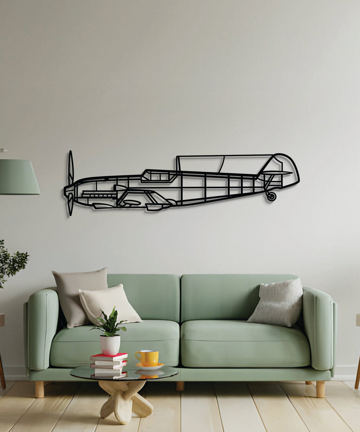 Bf 109E-3 Wandbild aus Metall – NCP0523