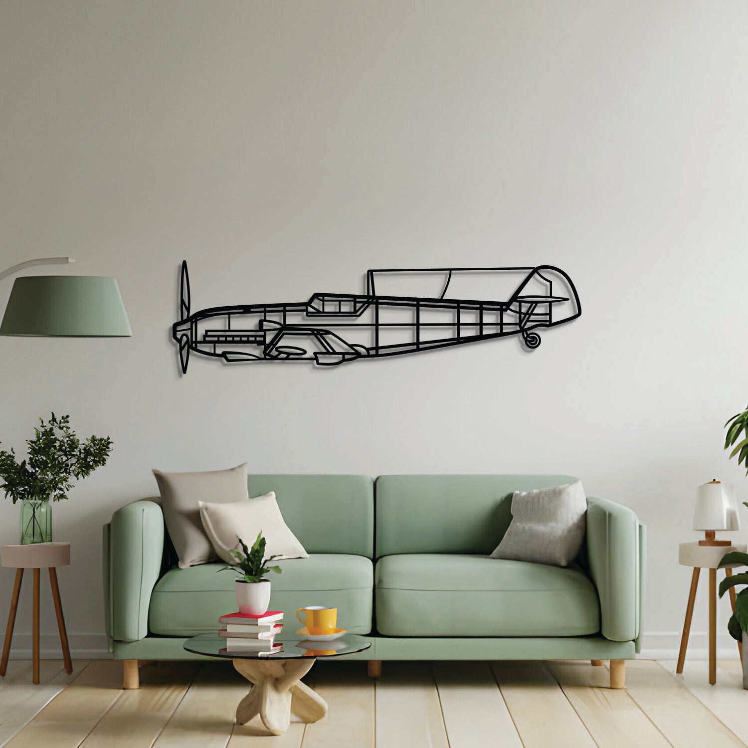 Bf 109E-3 Wandbild aus Metall – NCP0523