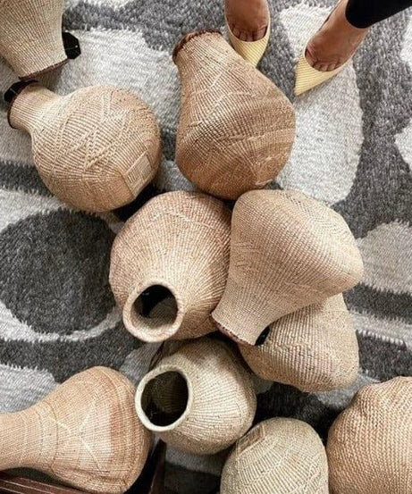 Binga Nongo Natural Woven Gourd Basket