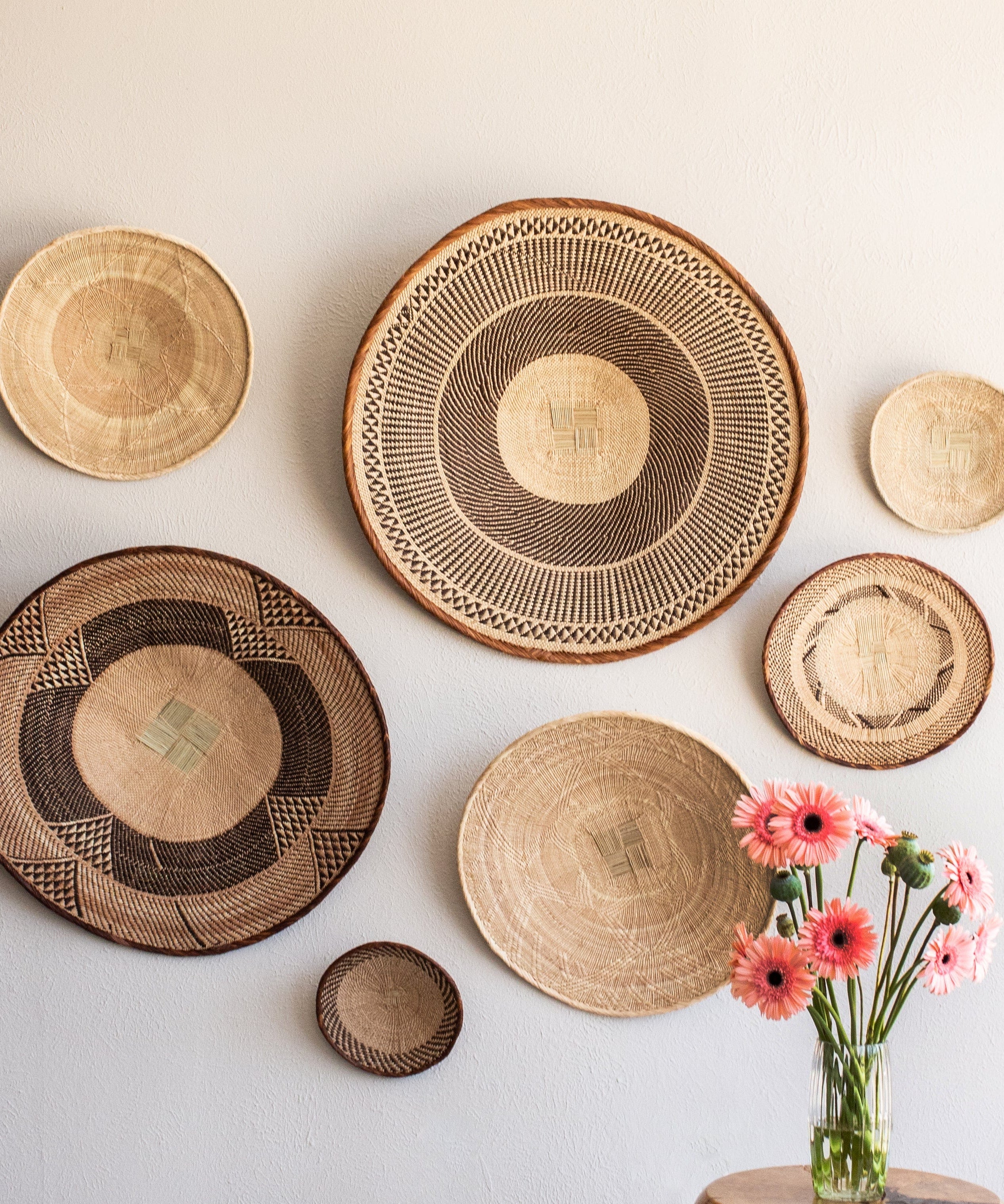 Binga Patterned Brown & Natural Wall Art
