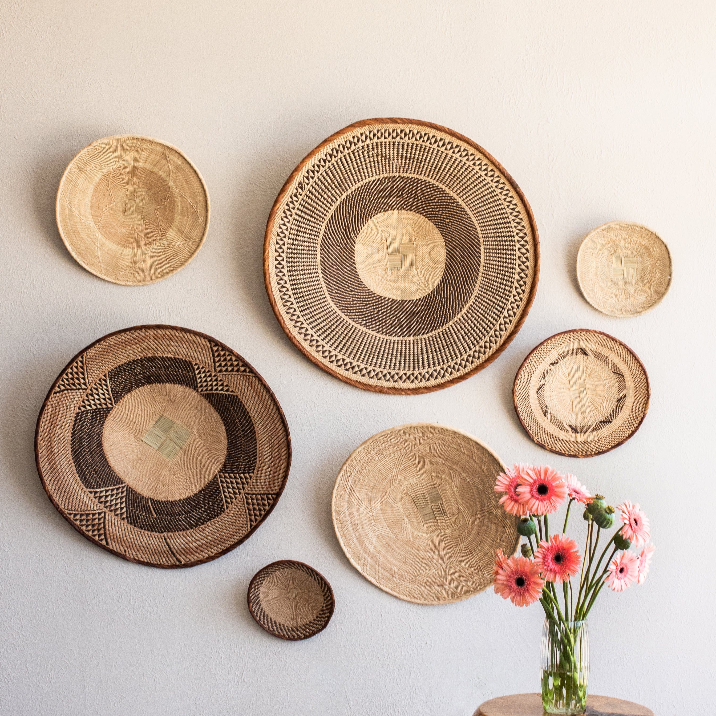 Binga Patterned Brown & Natural Wall Art