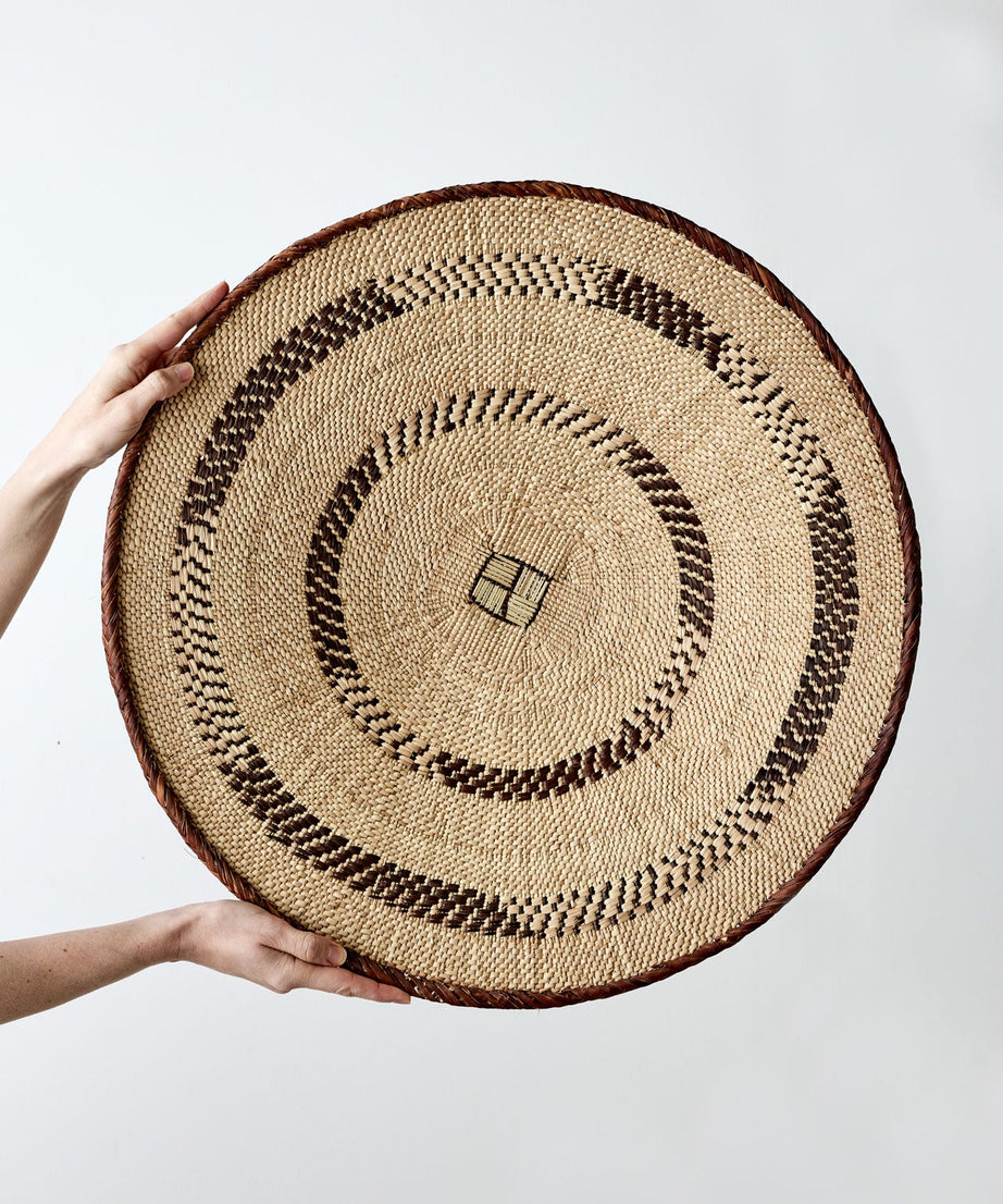 Binga Patterned Brown & Natural Wall Art