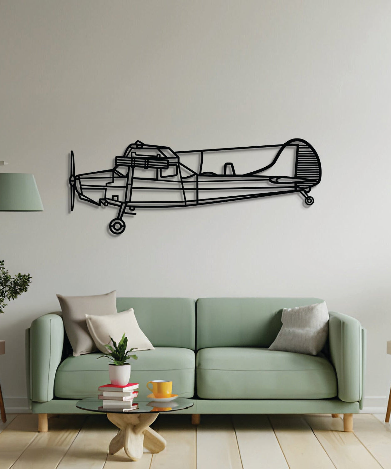 Bird Dog L-19 O1E Metallflugzeug Wandkunst - NCP0524