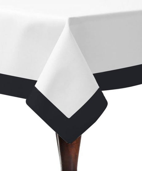 Border Frame Poly Cotton Table Cloth